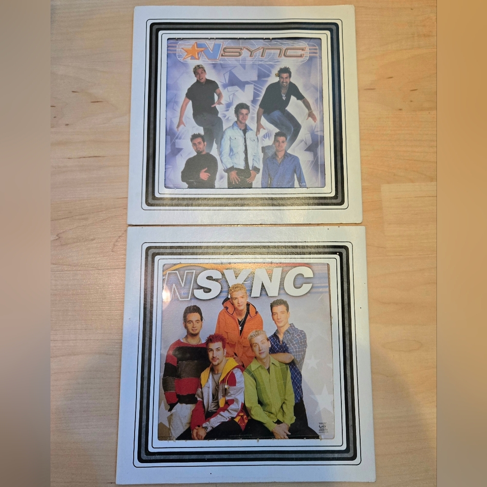 Set Of 2 Vintage Y2k NSYNC Collectible Pictures